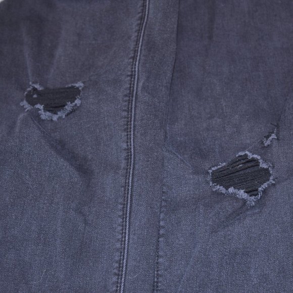 4/$20 WHBM The Skinny Ankle Black Distressed Jeans - Picture 8 of 9